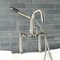 Aqua Vintage AE8408DL Deck Mount Clawfoot Tub Faucet, Brushed Nickel AE8408DL - alternate 3